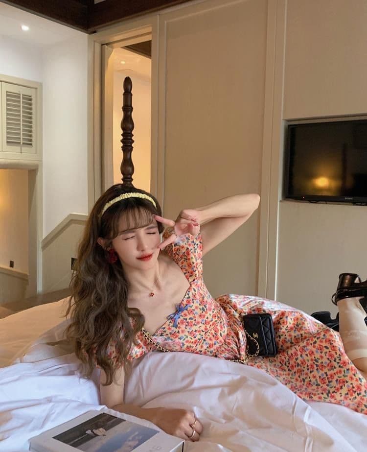 차 휴식 고대 복장 vintage 요정 치마 프랑스식 첫사랑 달콤함 부드러운 꽃무늬 여성 드레스 여름 상세 이미지 4