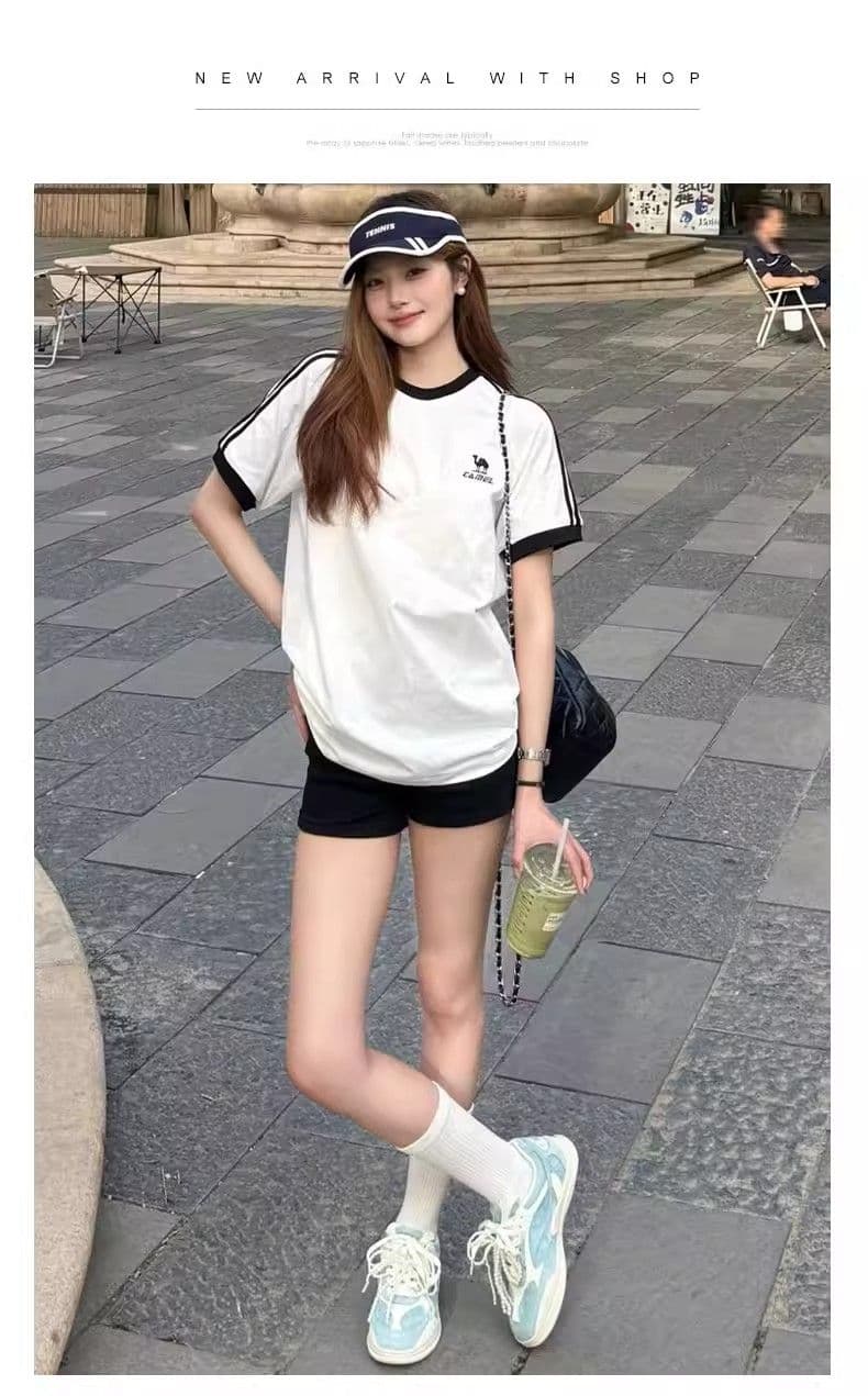 회색 운동 반바지 여성 여름 외출용 2026 새로운 하이웨이스트 슬림해 보이는 작은 키 캐주얼 아메리칸 타이트 스커트 핫 바지 상세 이미지 15