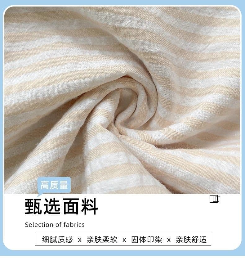 한 부서 파란색 스트라이프 반바지 여성 여름 얇은 스타일 자수 펌프 로프 핫 바지 하이웨이스트 넓은 다리 운동 루즈핏 3 점 바지 상세 이미지 6
