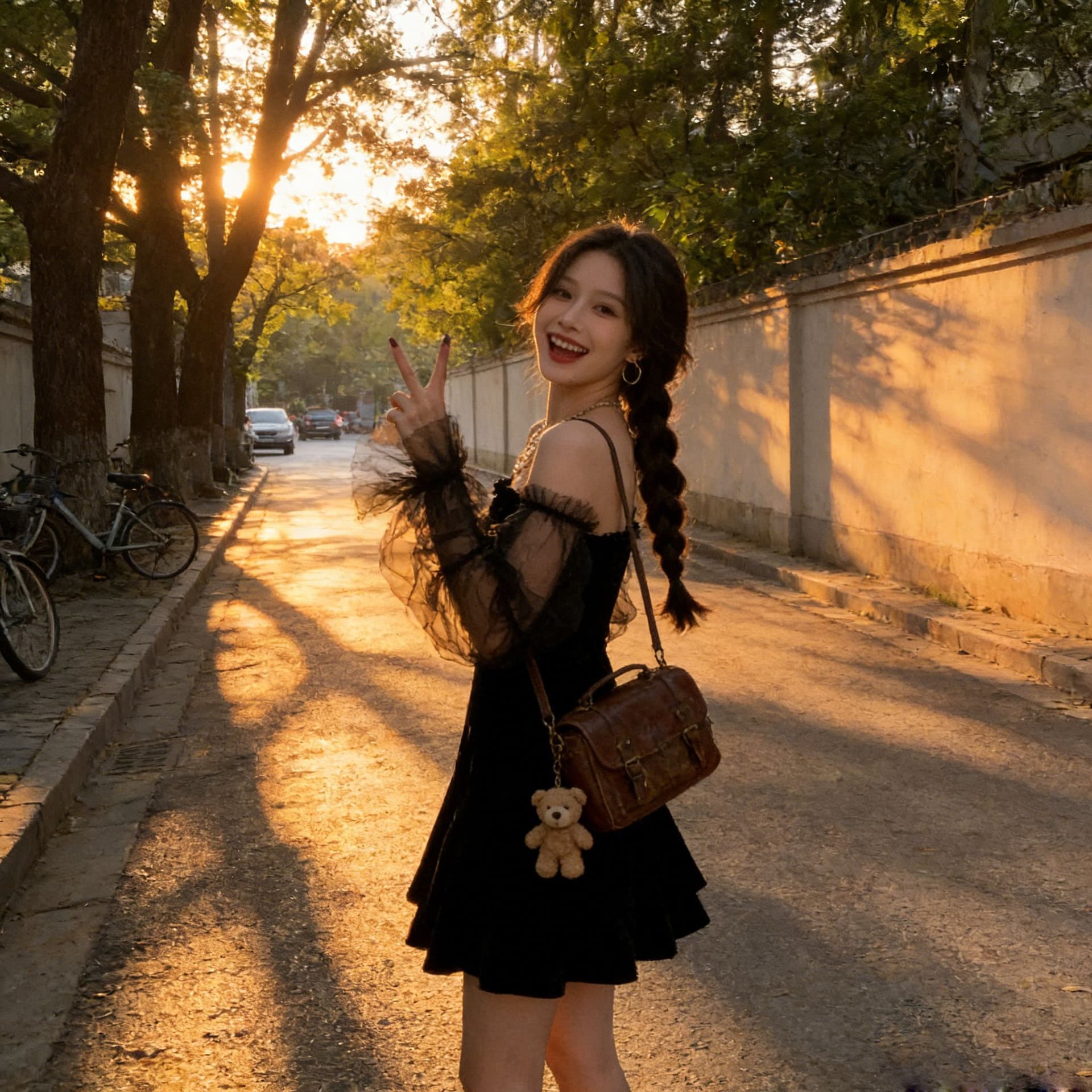 프랑스식 여성 드레스 2026 새로운 망사 품격 섹시함 나이트 클럽 허리 수축 슬림해 보이는 슈퍼 요정 작은 키 요정 치마 상세 이미지 1