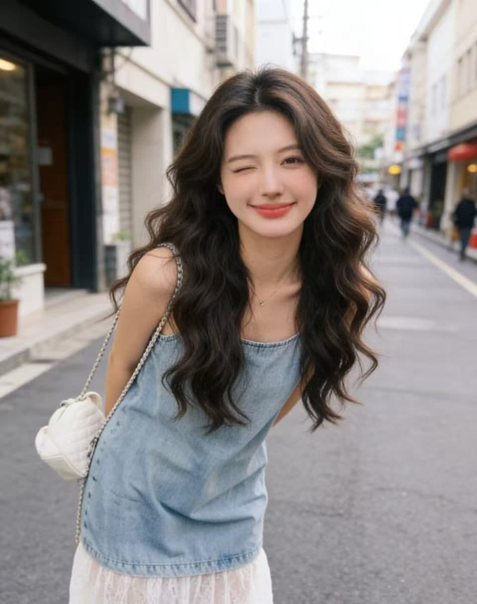 슈퍼 요정 레이스 밑단 패치워크 데님 슬립 여성 드레스 여름 2026 새로운 휴가 바람 품격 슬림해 보이는 롱 스커트 상세 이미지 4
