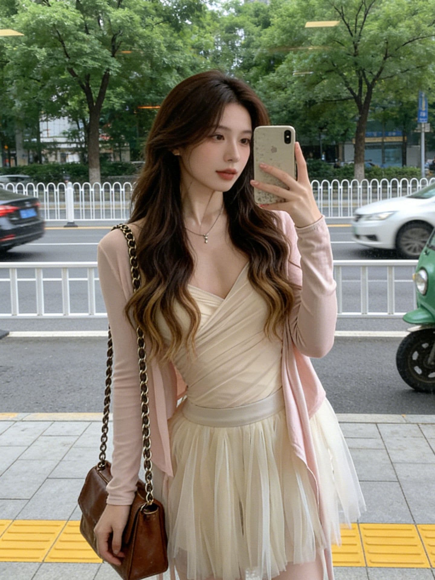 사람들 면 오픈 가디건 폴리 에스터 인터넷 슬립 순수한 욕망 V넥 십자가 망사 캐미솔 여름 부드러운 맨위 상세 이미지 5