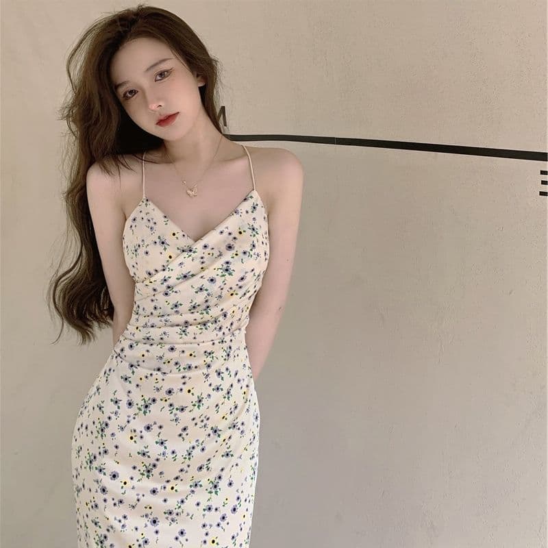 섹시함 핫걸 롱 코트 꽃무늬 드레스 여성 의류 여름 반신 스커트 짧은 치마 A라인 스커트 길다 치마 차 휴식 치마