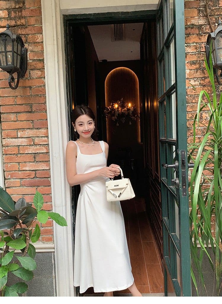 프랑스식 슬립 드레스 2026 여성 새로운 부드러운 Chic 품격 허리 수축 작은 대중 한 마디 첫사랑 샤오 바이 치마 상세 이미지 17