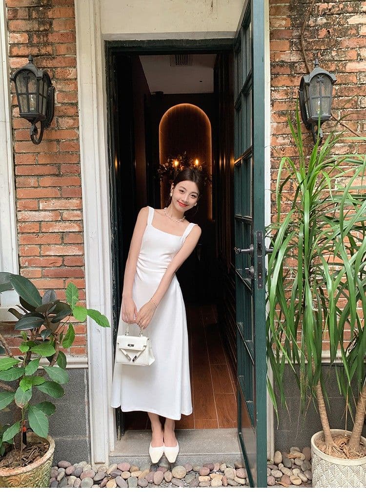 프랑스식 슬립 드레스 2026 여성 새로운 부드러운 Chic 품격 허리 수축 작은 대중 한 마디 첫사랑 샤오 바이 치마 상세 이미지 18