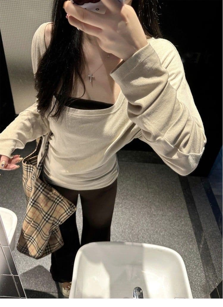 이른 가을 코디 전체 집합 2026 새로운 자이언트 잘 생긴 한 부서 몸매 가꾸기 행침 목 슬립 타이트 스커트 드레스 아이들 상세 이미지 8