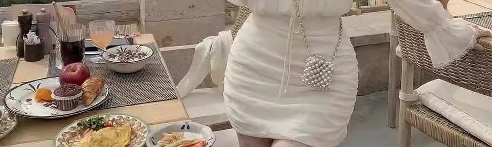 순수한 욕망 바람 오프숄더 봄 주름 여성 드레스 이른 봄 새로운 프릴 몸매 가꾸기 슬림해 보이는 타이트 스커트 미니 스커트 상세 이미지 15