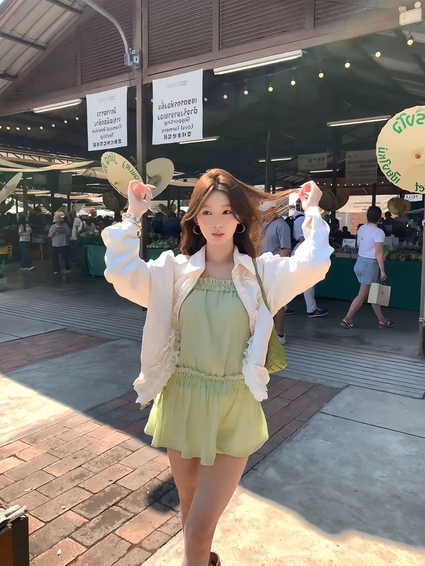 순수한 욕망 바람 품격 부드러운 3 차원 펌프 Pleat 프릴 슬립 여성 드레스 여름 새로운 몸매 가꾸기 도루 센스 미니 스커트 상세 이미지 3