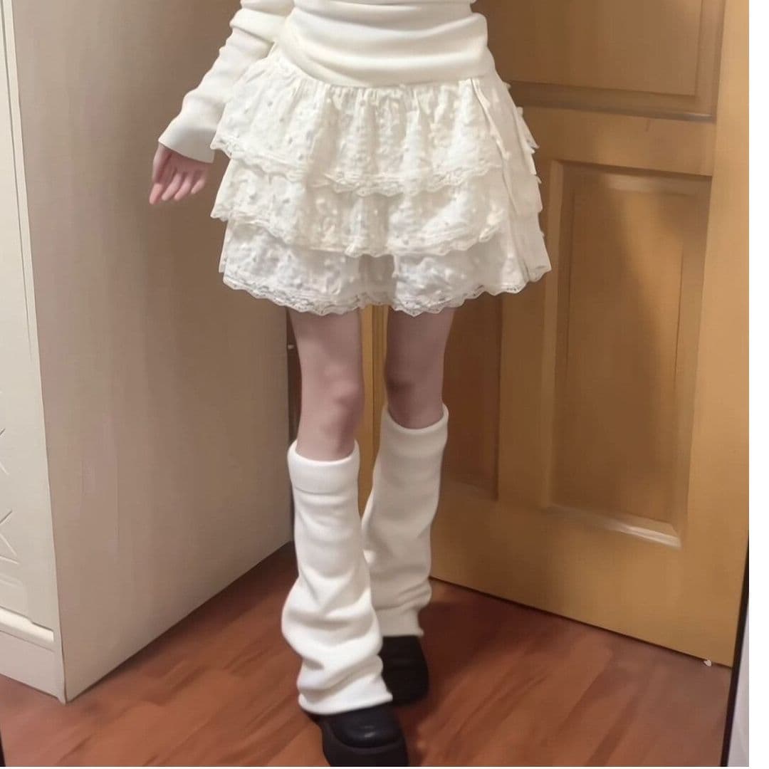 원본 것 다량 가격 훌륭함 달콤함 반신 스커트 여성 작은 키 레이스 측면 케이크 드레스 퍼프 미니 스커트