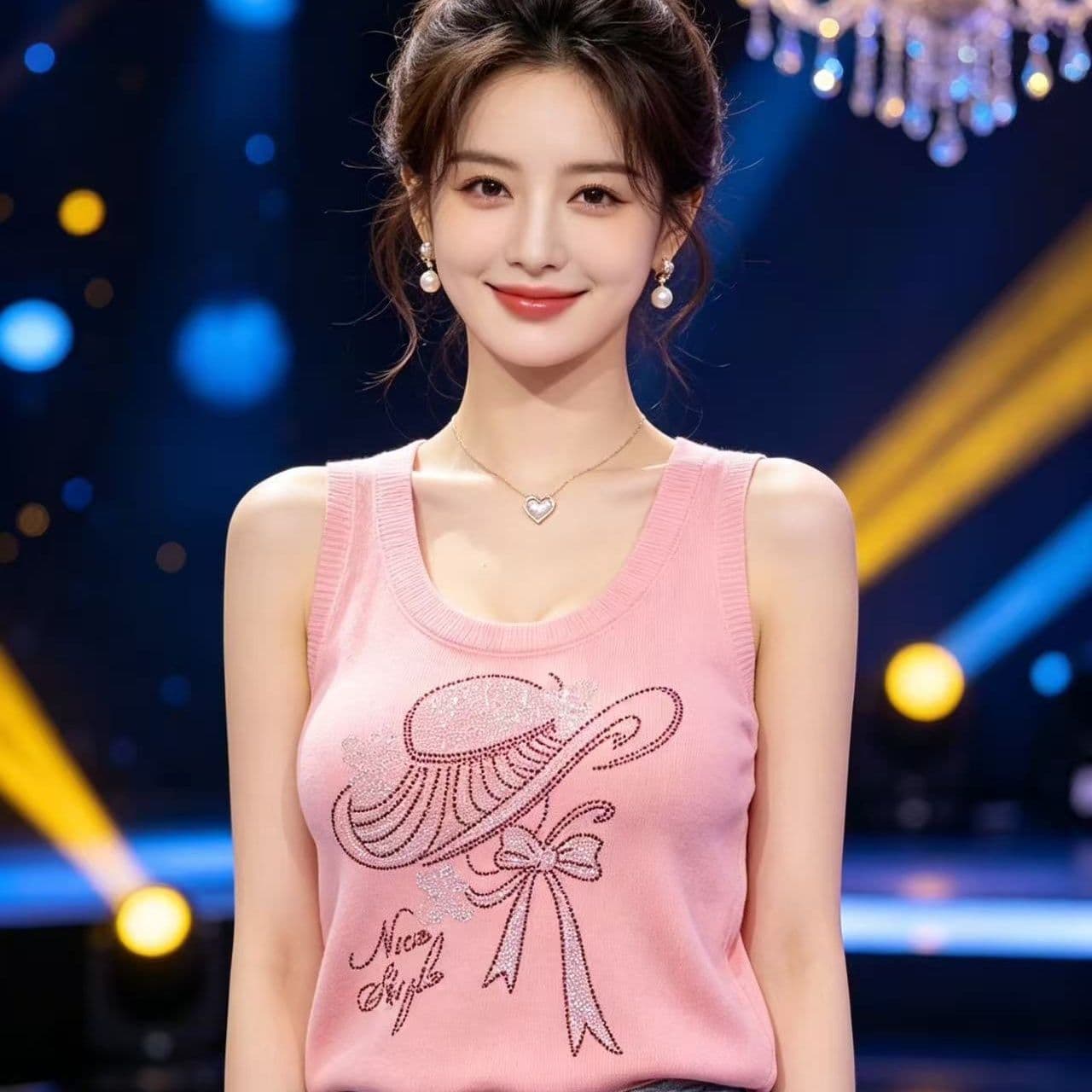 패션 라운드 넥 무거운 작업 모자 핫픽스 다용도 풀오버 조끼 이미지 3
