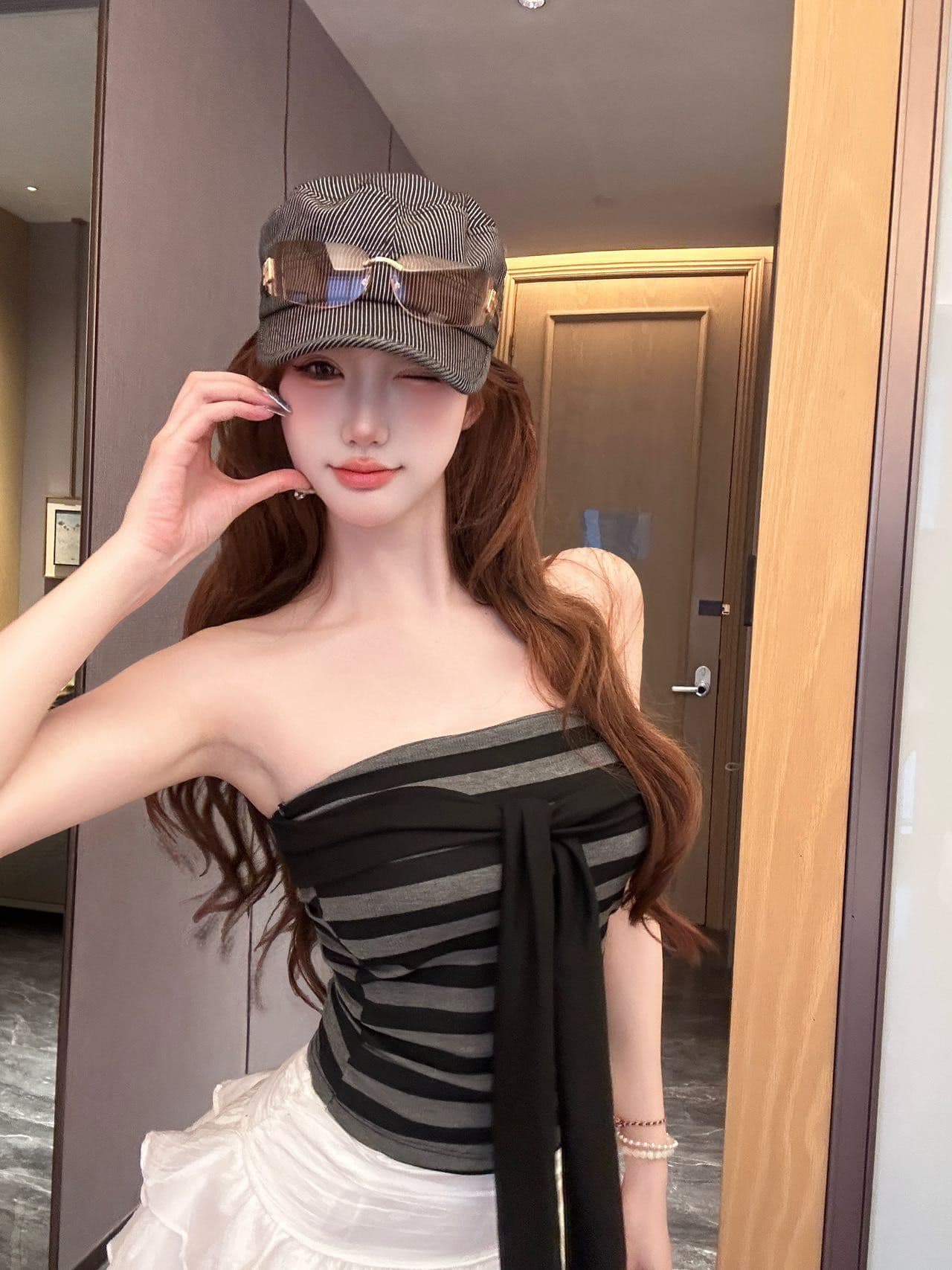 나비 매듭 튜브탑 조끼 여성 여름 순수한 욕망 핫걸 섹시함 포장 가슴 몸매 가꾸기 만나는 인사이드 잡아라. 의류 상세 이미지 10