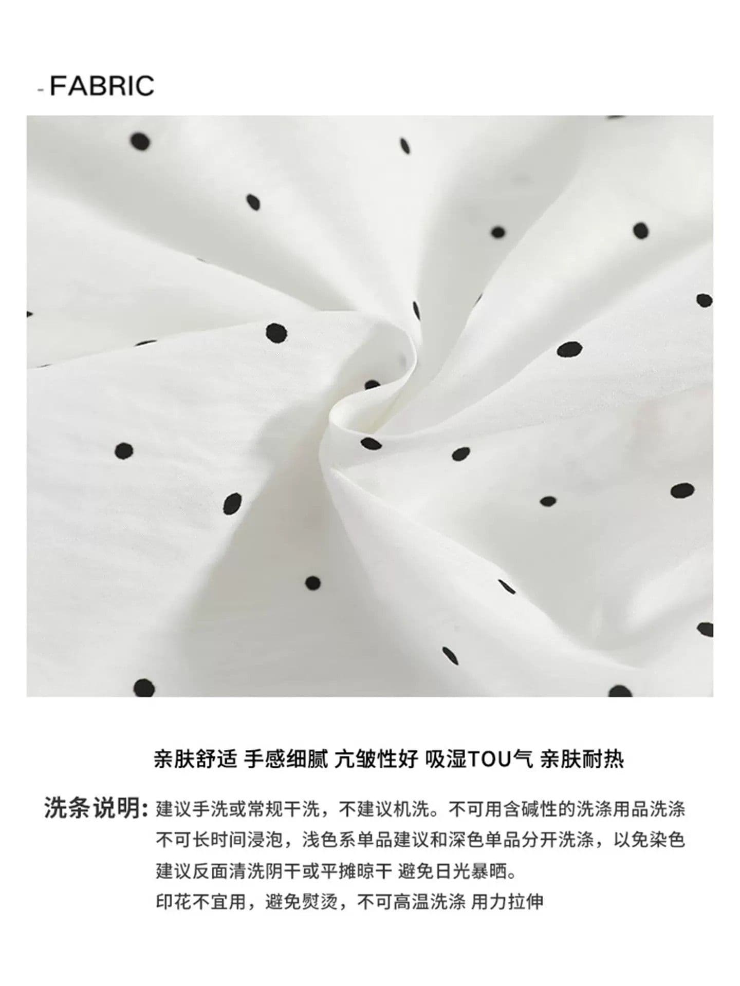 화이트 도트 무늬 꽃밭 미니 스커트 여성 여름 2026 새로운 작은 키 달콤한 스타일 한 마디 슬림해 보이는 플리츠 반신 스커트 상세 이미지 4