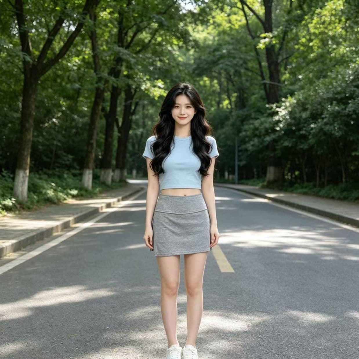 회색 웨이 바지 운동 짧은 바지 미니 스커트 여름 타이트 스커트 스택 착용 순수한 욕망 바람 측면 트임 반신 스커트 단어 버전 여성