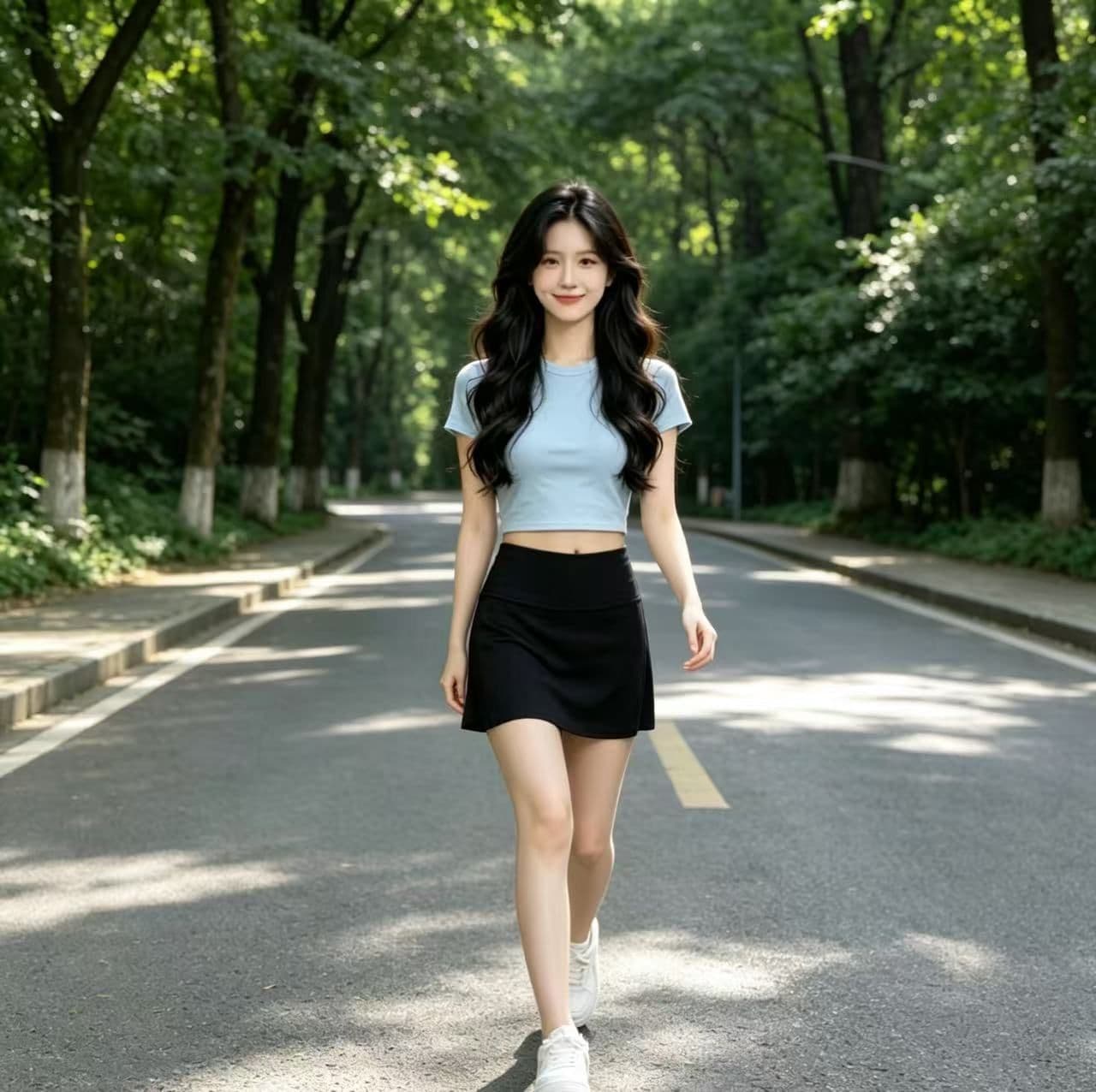 회색 웨이 바지 운동 짧은 바지 미니 스커트 여름 타이트 스커트 스택 착용 순수한 욕망 바람 측면 트임 반신 스커트 단어 버전 여성 상세 이미지 6
