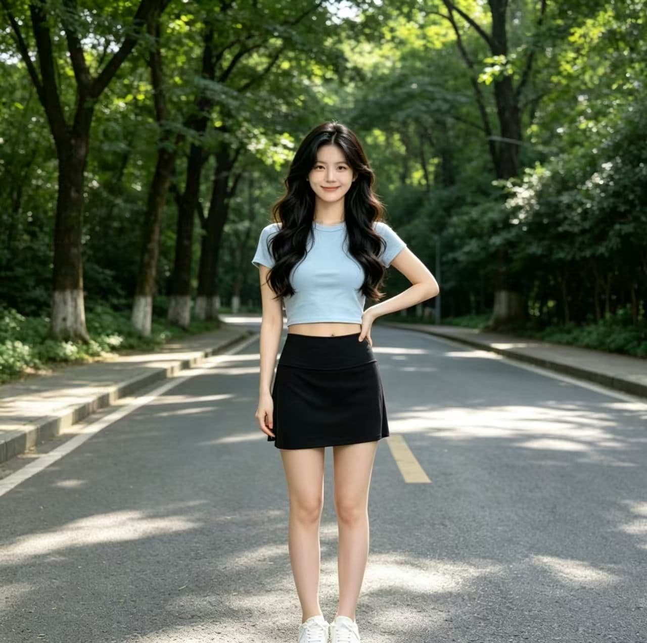 회색 웨이 바지 운동 짧은 바지 미니 스커트 여름 타이트 스커트 스택 착용 순수한 욕망 바람 측면 트임 반신 스커트 단어 버전 여성 상세 이미지 7