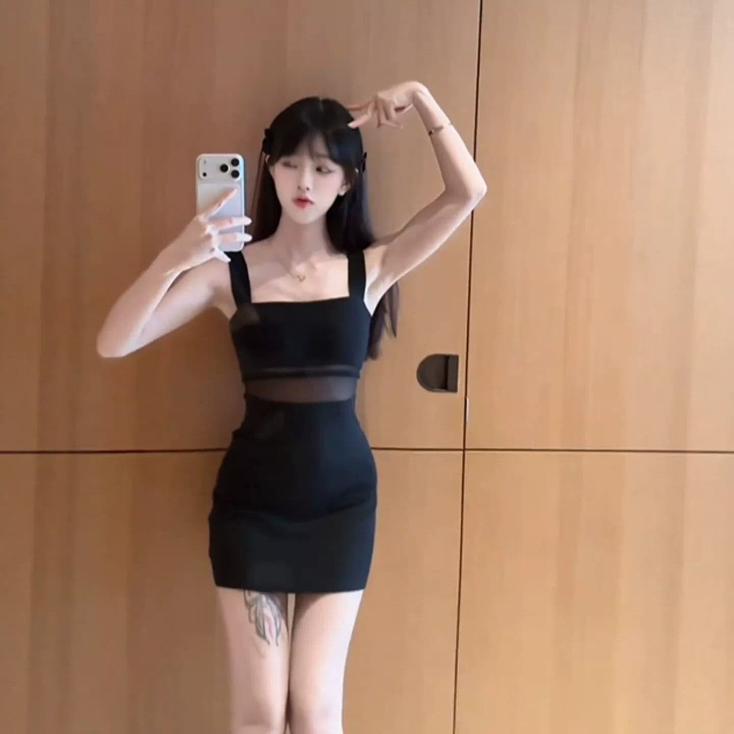 로얄 자매 바람 핫걸 섹시함 타이트 타이트 스커트 슬립 드레스 작은 대중 패션 품격 여성 미니 스커트 2026 여름 상세 이미지 5