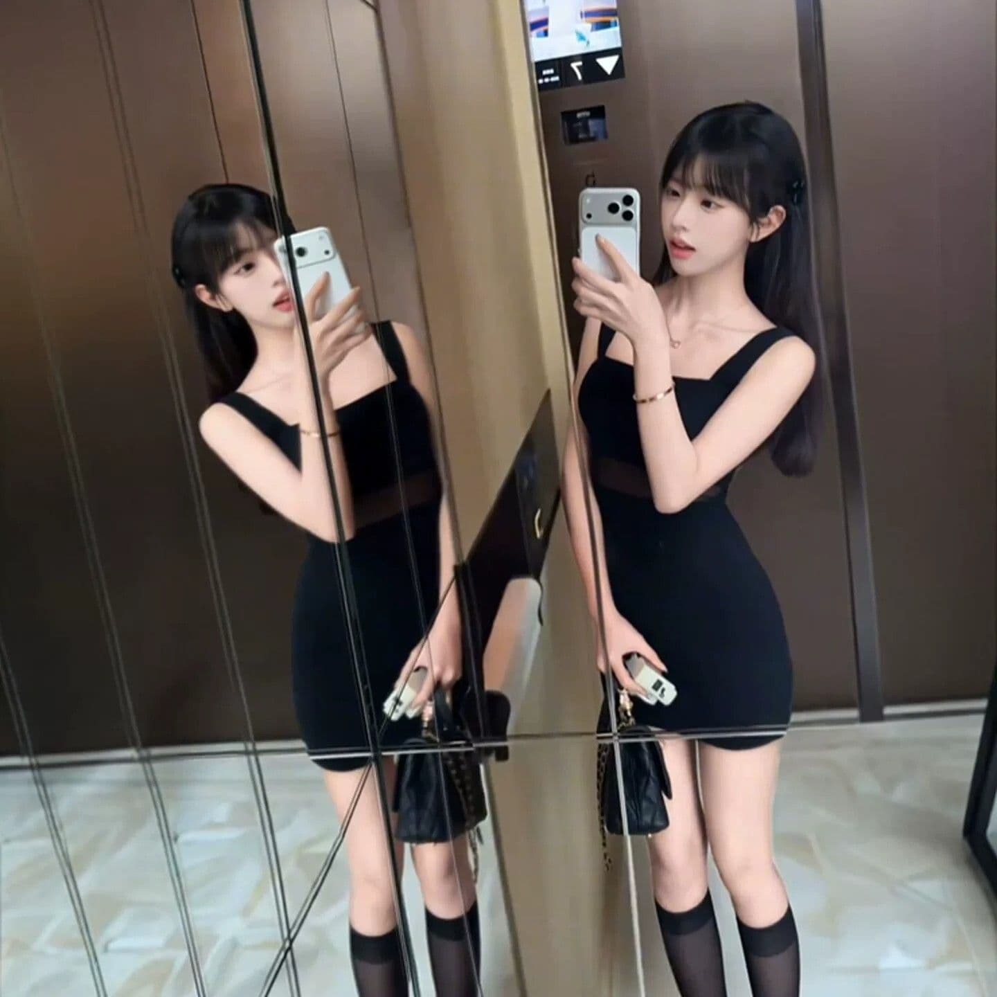 로얄 자매 바람 핫걸 섹시함 타이트 타이트 스커트 슬립 드레스 작은 대중 패션 품격 여성 미니 스커트 2026 여름 상세 이미지 9