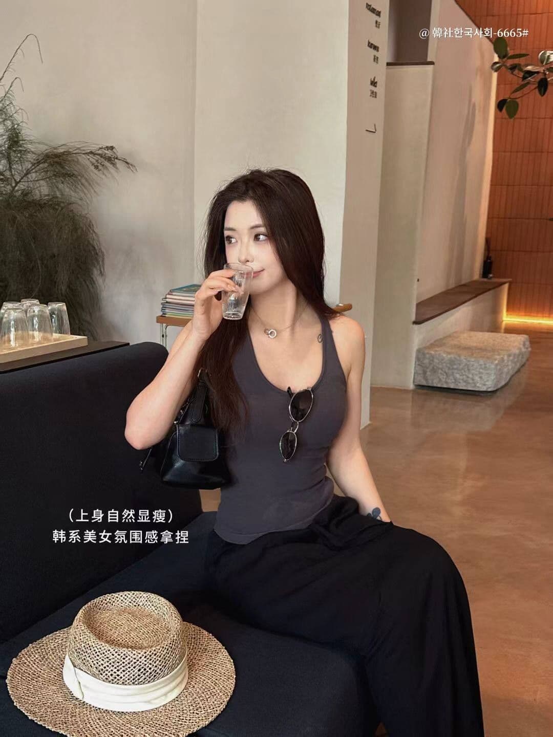 한 사회 기초 인사이드 가져 가라. 왕 y 종류 아름다움 뒤로 하나 컵 조끼 여성 편안함 표지 대리인 우유 아름다움 뒤로 슬립 맨위 상세 이미지 2