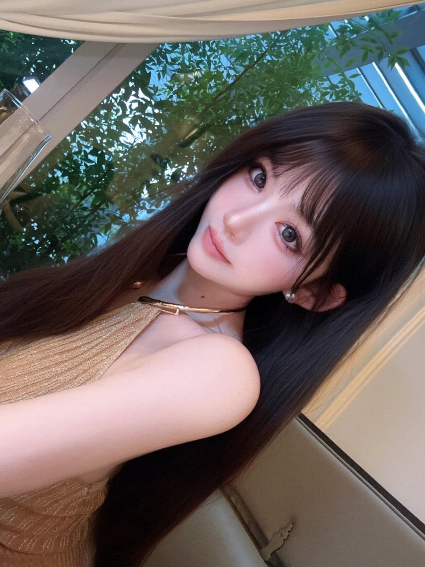 금속 행침 목 니트 캐미솔 여름 프랑스식 빛 럭셔리 명문 여성 바람 품격 몸매 가꾸기 아름다운 핫걸 맨위 상세 이미지 3