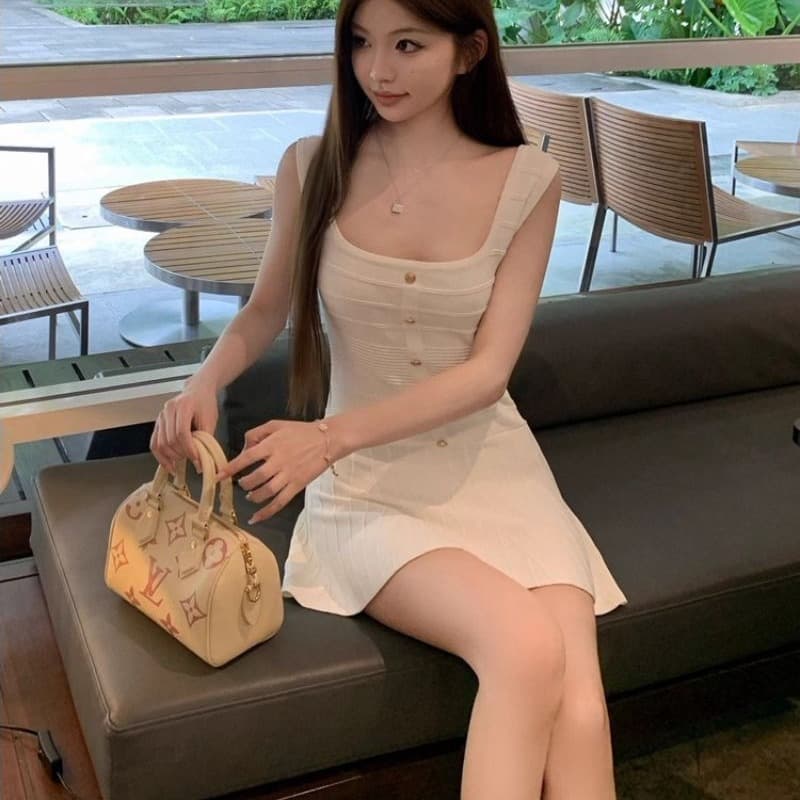 화이트 슬립 여성 드레스 연령 감소 광장 라이센스 예복 생일 치마 고급 섹시함 장쑤 저장 및 상하이 천 골드 착용 가져 가라. 이미지 5