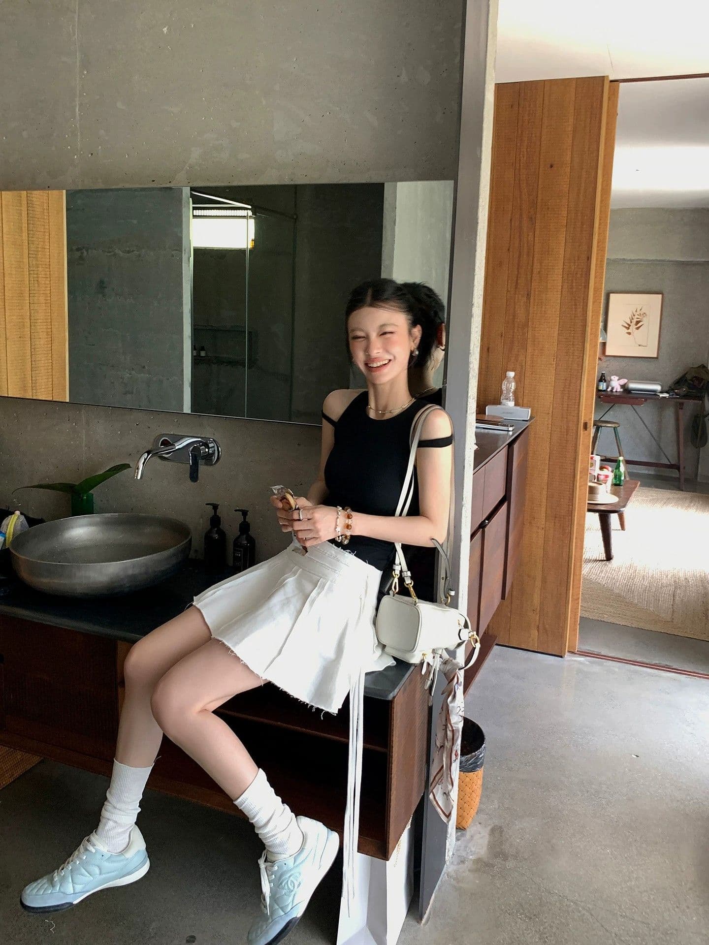 260 그램 사람들 면 순수한 욕망 바람 섹시함 핫걸 민소매 오프숄더 조끼 여성 여름 새로운 몸매 가꾸기 슬림해 보이는 맨위 이미지 4