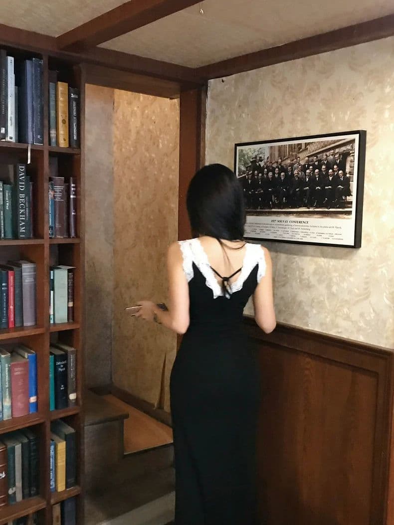 260 그램 사람들 면 여름 핫걸 몸매 가꾸기 슬림해 보이는 레이스 조각 여성 드레스 V넥 패션 외국 가스 길다 치마 상세 이미지 16