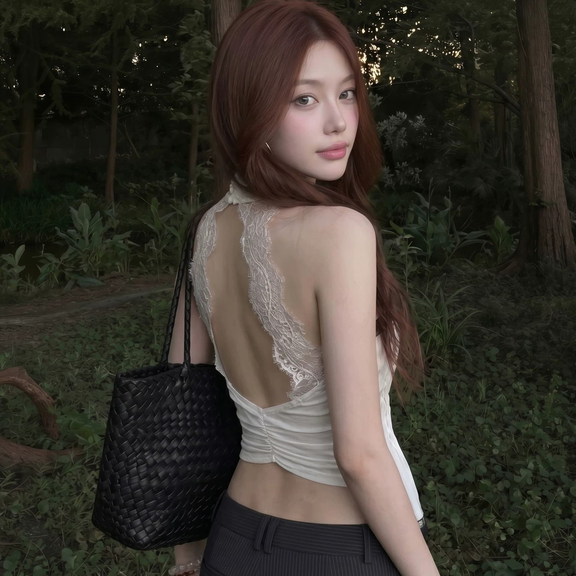 260 그램 사람들 면 레이스 백리스 터틀넥 민소매 조끼 여성 여름 순수한 욕망 핫걸 주름 몸매 가꾸기 슬림해 보이는 맨위 이미지 5