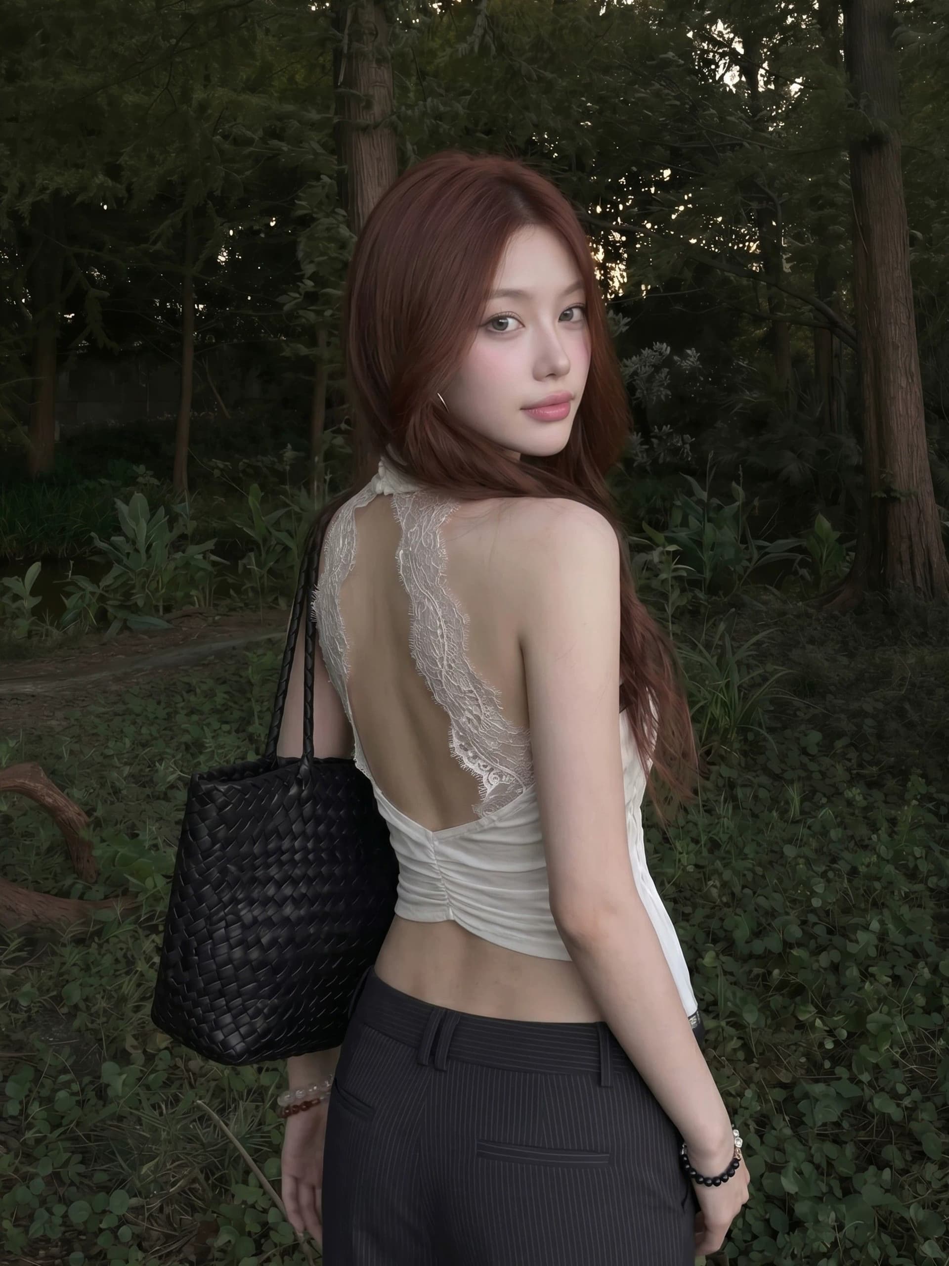 260 그램 사람들 면 레이스 백리스 터틀넥 민소매 조끼 여성 여름 순수한 욕망 핫걸 주름 몸매 가꾸기 슬림해 보이는 맨위 상세 이미지 6