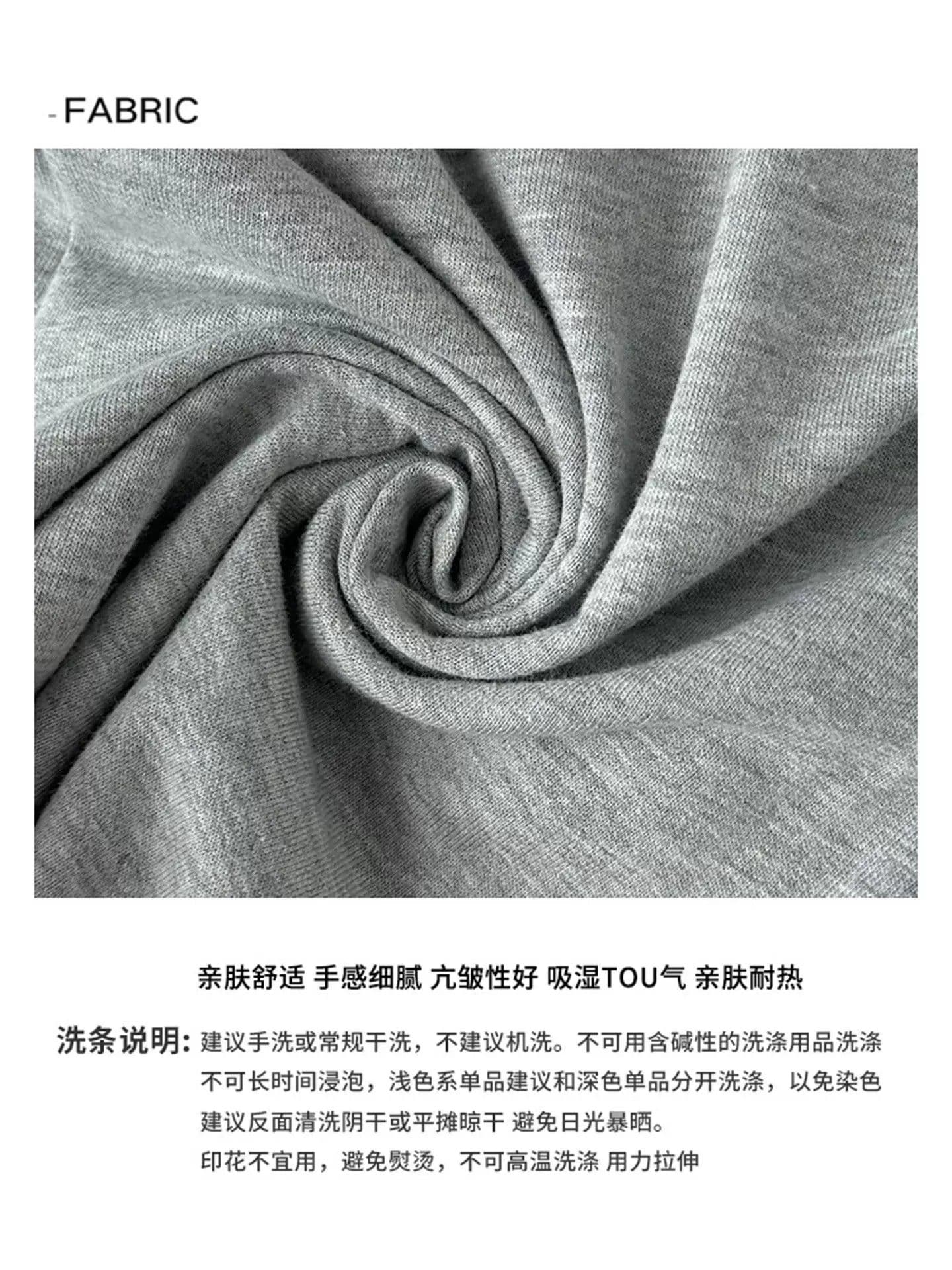 회색 볼륨 측면 펌프 로프 운동 바람 3 점 반바지 여성 여름 얇은 새로운 하이웨이스트 슬림해 보이는 한 마디 캐주얼 와이드 레그 팬츠 상세 이미지 2
