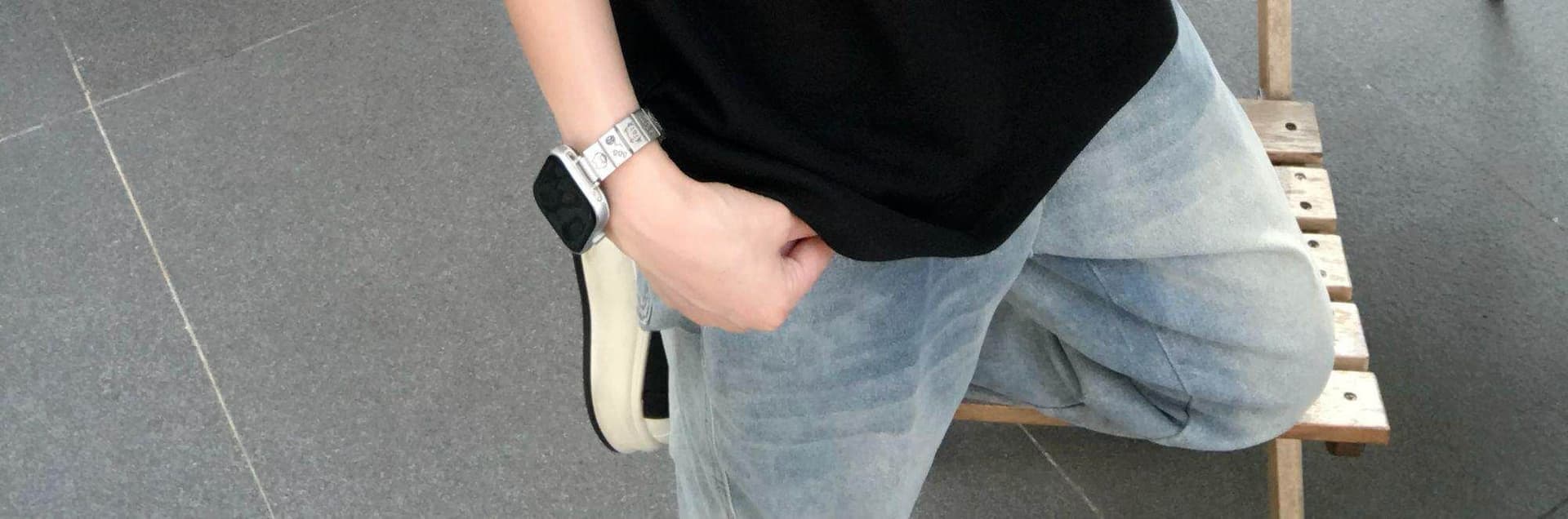 210 그램 눈꽃 구슬 그라운드 반팔 티셔츠 남녀 커플룩 여름 자수 배색 POLO 칼라 맨위 상세 이미지 19