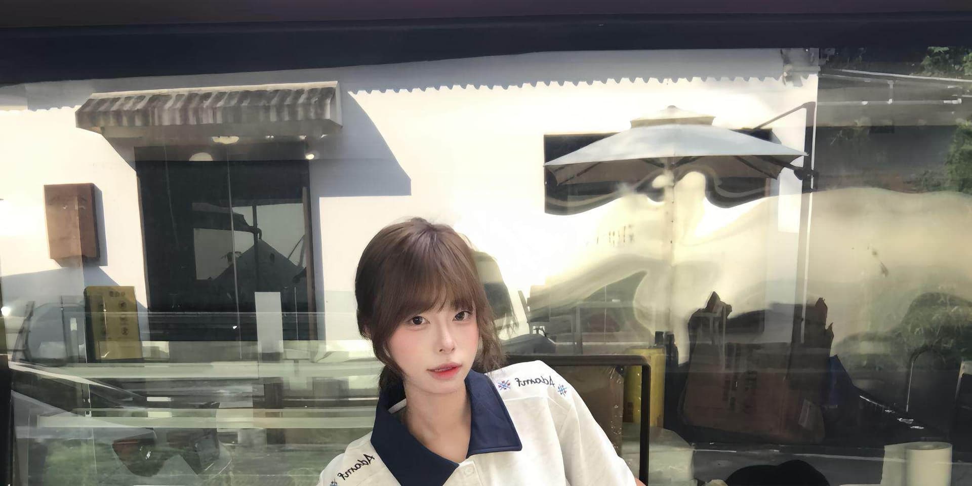 210 그램 눈꽃 구슬 그라운드 반팔 티셔츠 남녀 커플룩 여름 자수 배색 POLO 칼라 맨위 상세 이미지 21