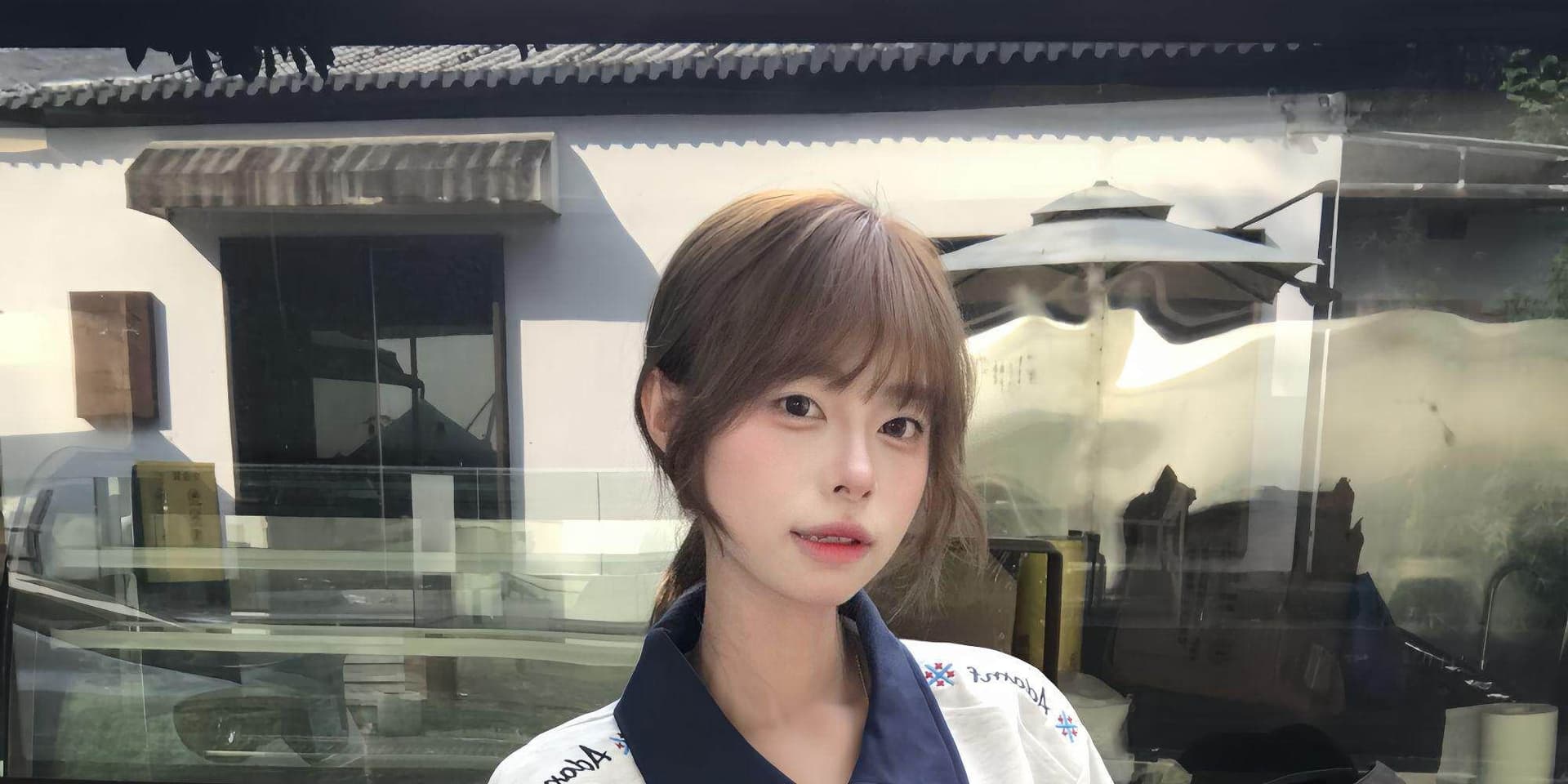 210 그램 눈꽃 구슬 그라운드 반팔 티셔츠 남녀 커플룩 여름 자수 배색 POLO 칼라 맨위 상세 이미지 24