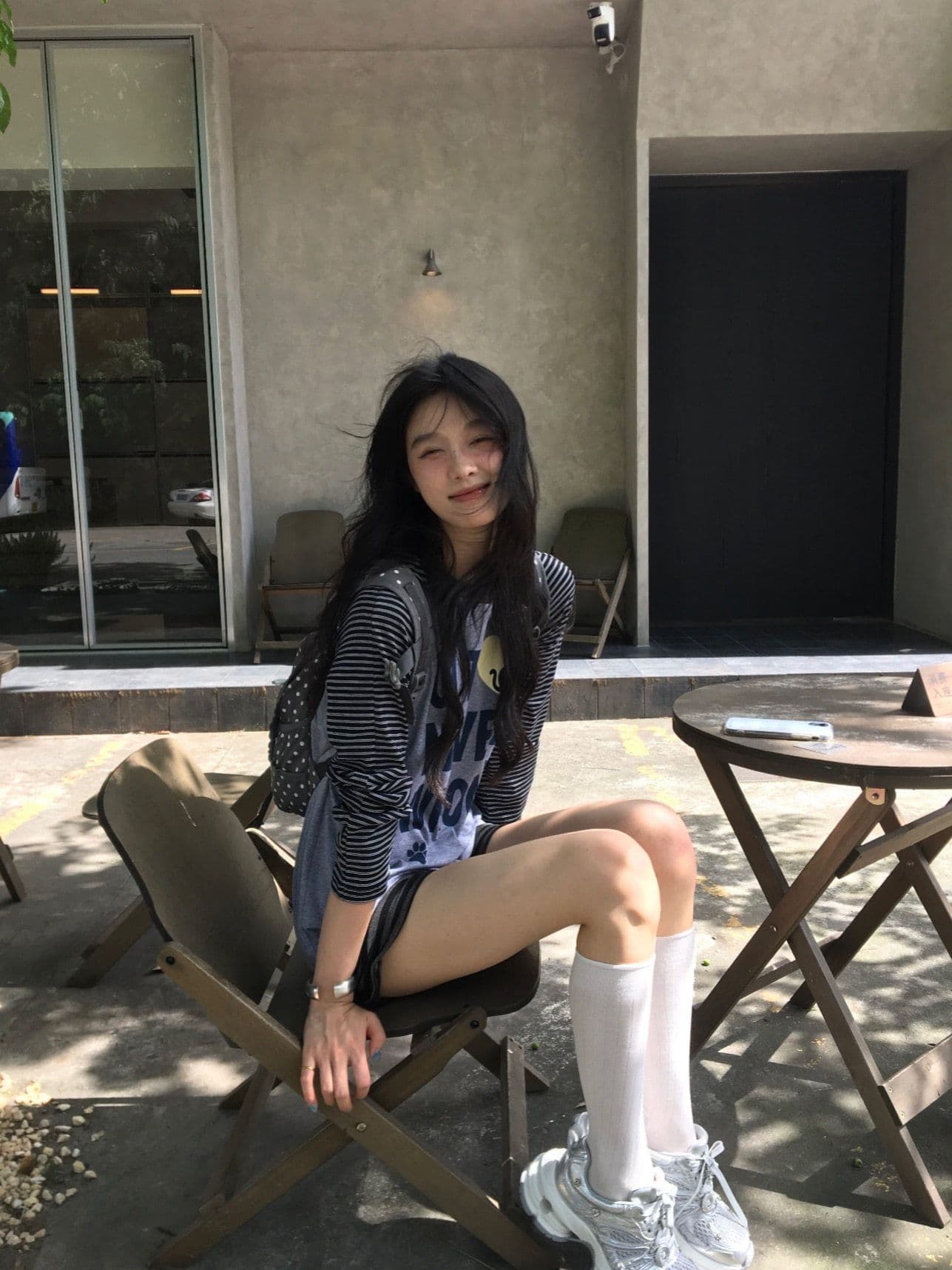 원본 솜씨 19 지점 220 그램 순면 긴팔 티셔츠 여성 상세 이미지 8