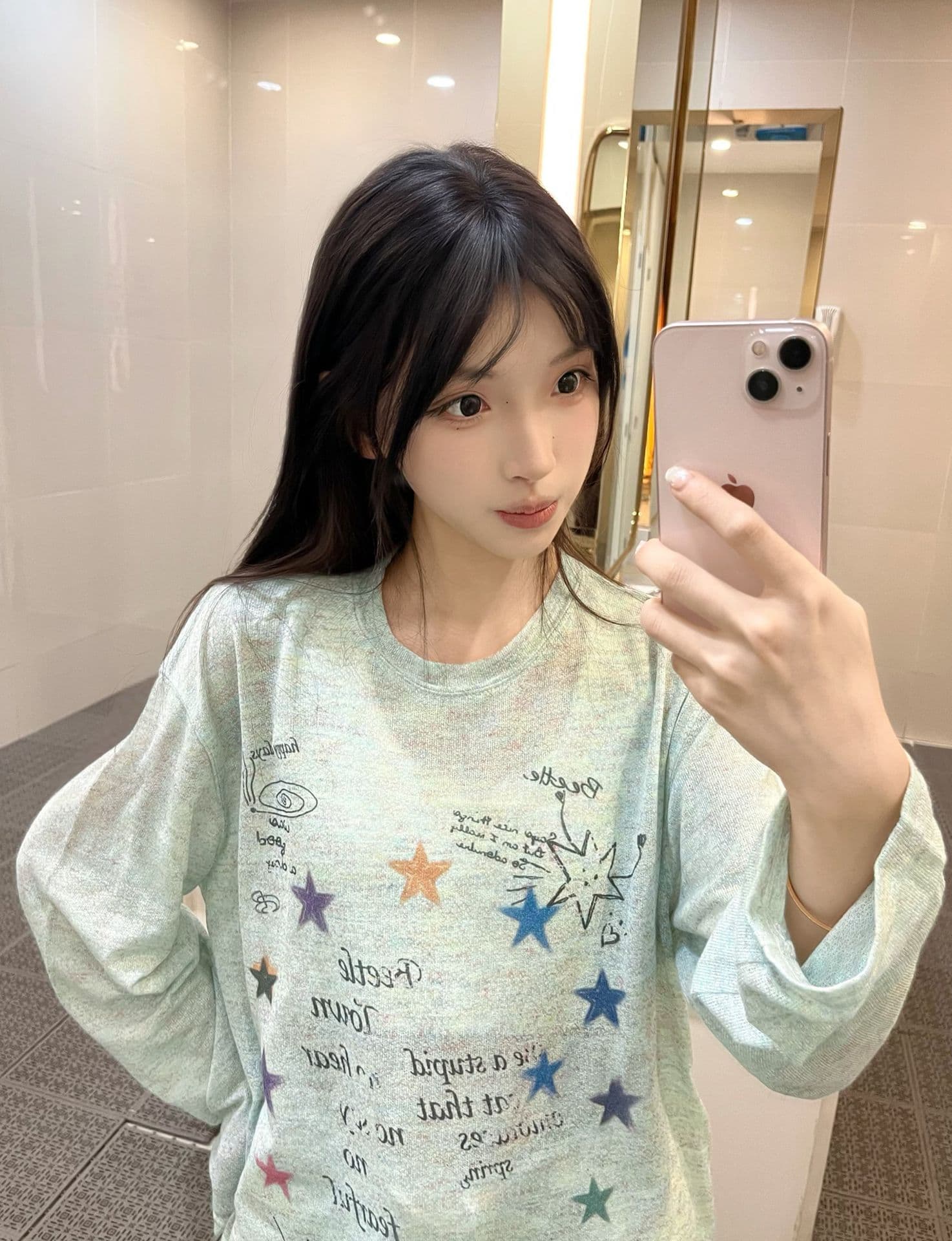 원본 솜씨 광저우 원단 긴팔 블라우스 티셔츠 여성 상세 이미지 6