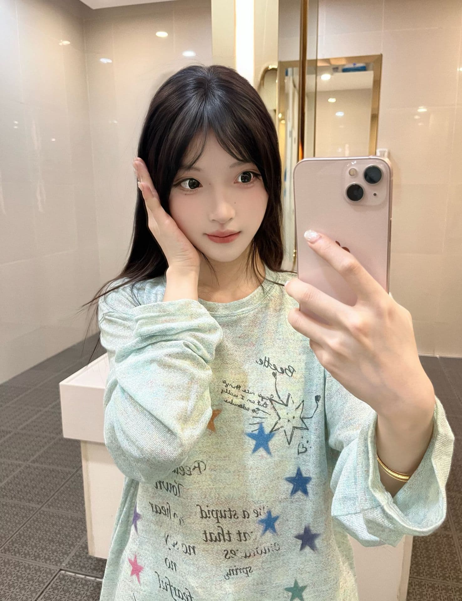 원본 솜씨 광저우 원단 긴팔 블라우스 티셔츠 여성 상세 이미지 10