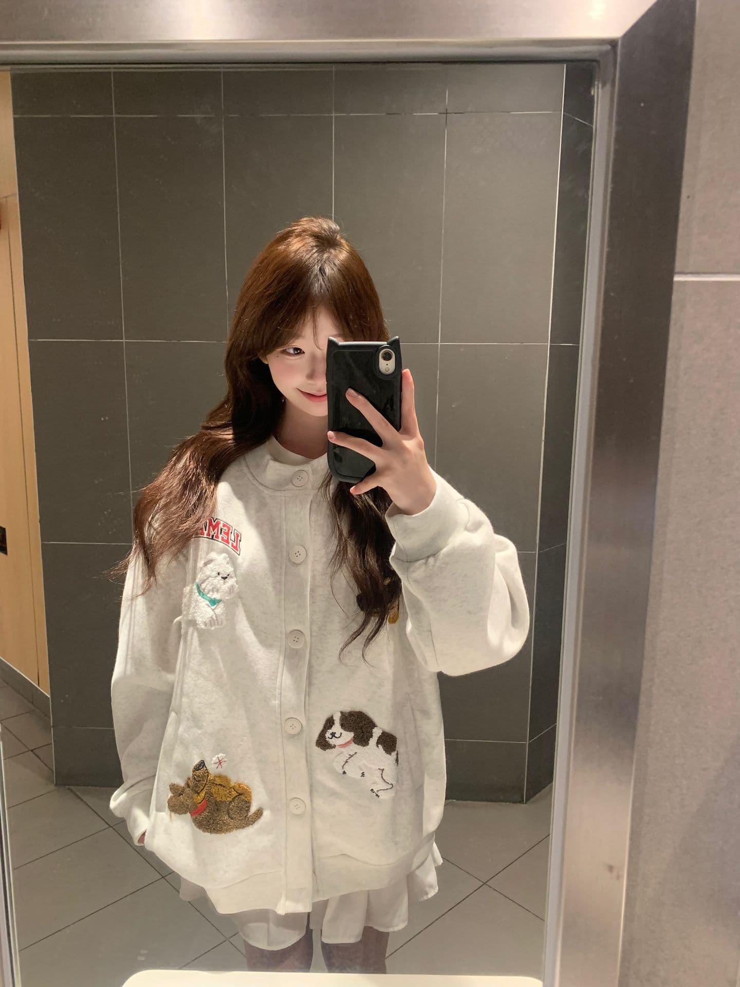 얇은 스타일 털이 있는 수건 자수 순수한 Mianhua 면 복합 후드티 여성 상세 이미지 2