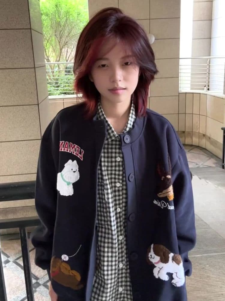 얇은 스타일 털이 있는 수건 자수 순수한 Mianhua 면 복합 후드티 여성 상세 이미지 16