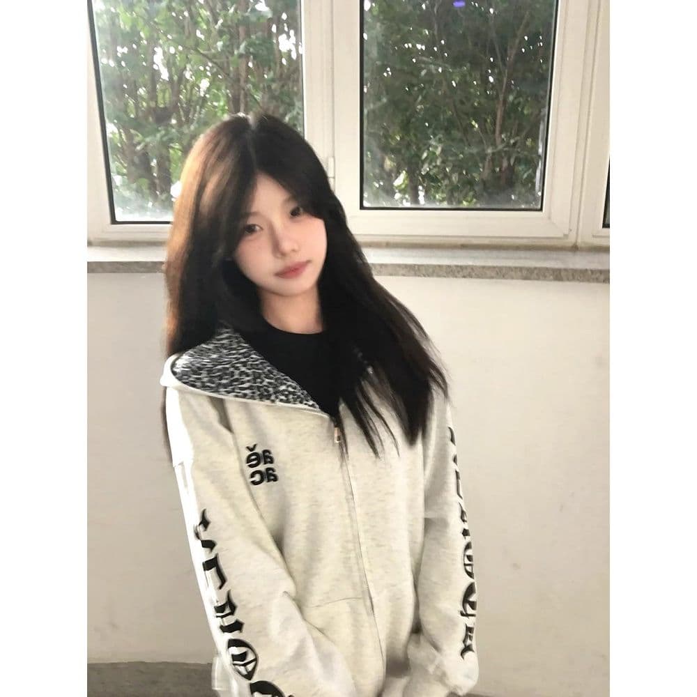 얇은 스타일 털이 있는 인사이드 펌프 원본 솜씨 순수한 Mianhua 면 복합 후드티 여성 상세 이미지 3