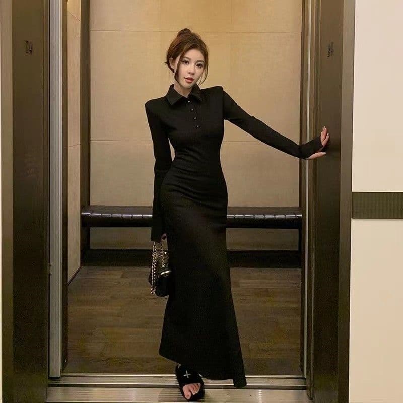 400g 사람들 면 빈 가스 층 벨트 어깨 패드 하나 프랑스식 패션 블랙 그는 벤 바람 셔츠 드레스 새로운 허리 수축 치마