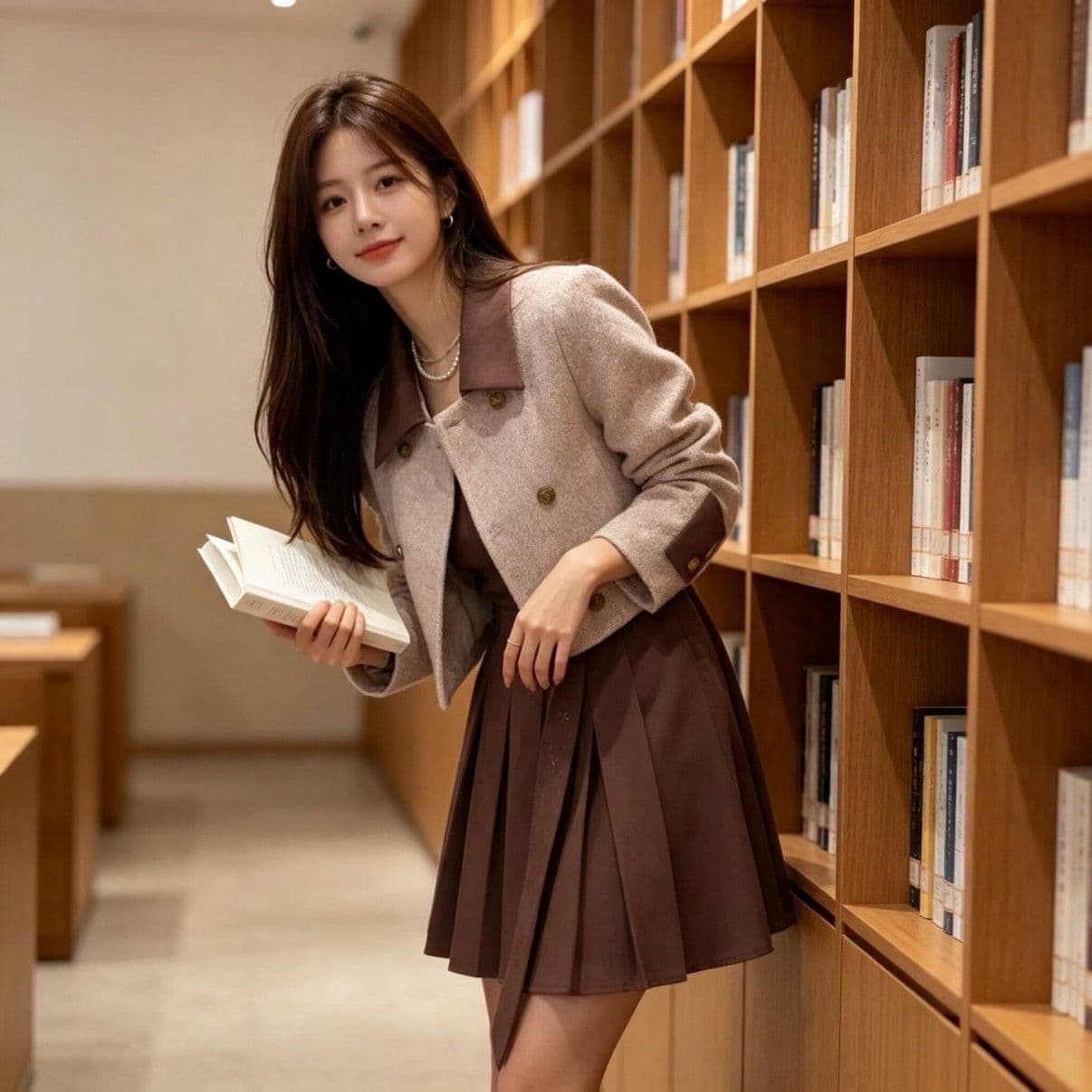 광저우 품질 프랑스식 레트로 작은 키 점프 슈트 치마 세트 여성 가을 겨울 새로운 작은 샤넬 스타일 재킷 치마 상세 이미지 5