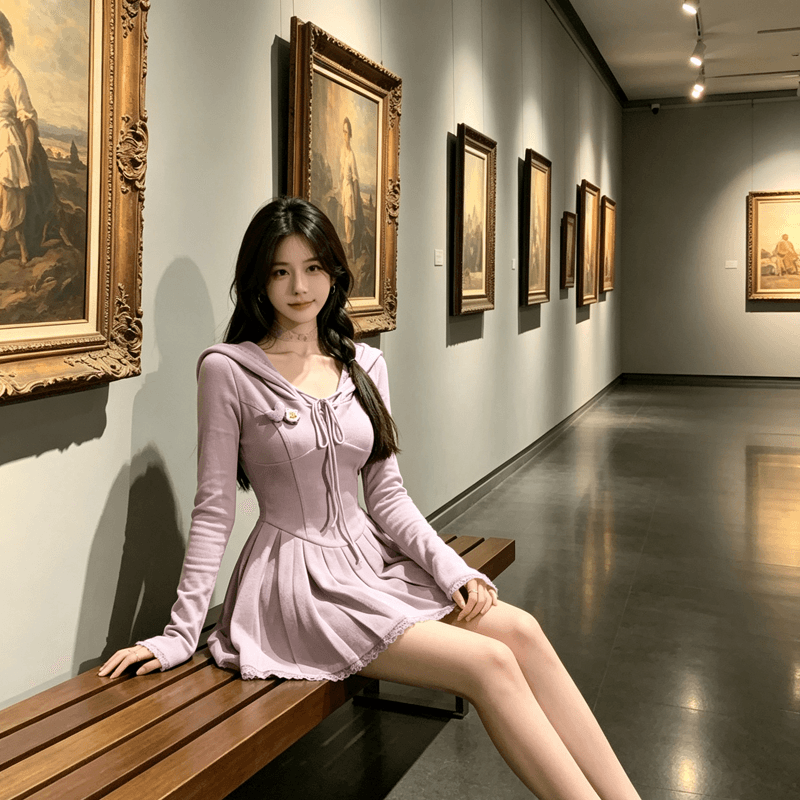 첫사랑 순수한 욕망 달콤함 장난기 넘치는 아름다운 니트 여성 드레스 봄 가을 고유 한 아름다운 핫걸 허리 수축 작은 대중 치마 상세 이미지 4