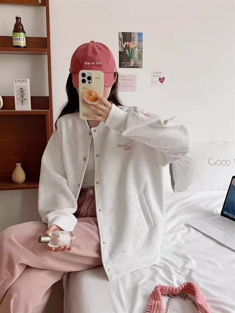 쌀 뭐라구? 복합 330 그램 2026 봄 가을 자수 카디건 코트 긴팔 맨위 트렌디 빅 사이즈 여성 의류 200 kg 상세 이미지 19