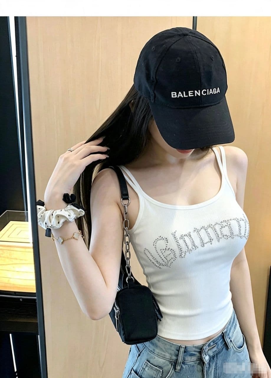 더블 어깨끈 알파벳 핫픽스 u 넥타이 가슴 패드 원피스 인사이드 가져 가라. 캐미솔 핫걸 슬림해 보이는 맨위 상세 이미지 10