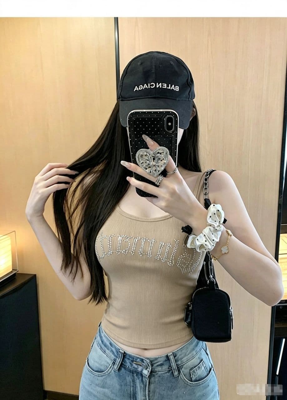 더블 어깨끈 알파벳 핫픽스 u 넥타이 가슴 패드 원피스 인사이드 가져 가라. 캐미솔 핫걸 슬림해 보이는 맨위 상세 이미지 19