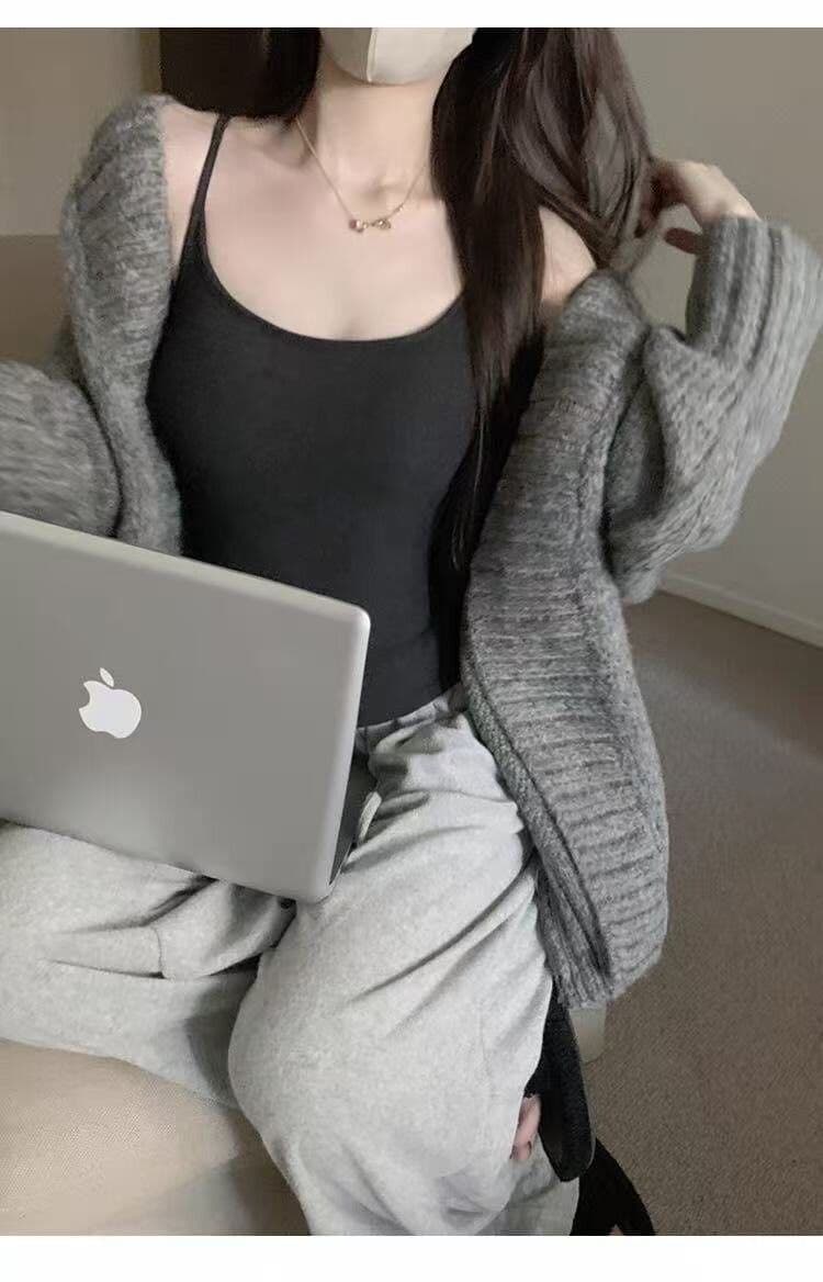 만화 가슴 기지 이 단락 연삭 털 순수한 리본 가슴 패드 캐미솔 De 플러시 몸매 가꾸기 슬림해 보이는 만나는 맨위 상세 이미지 6