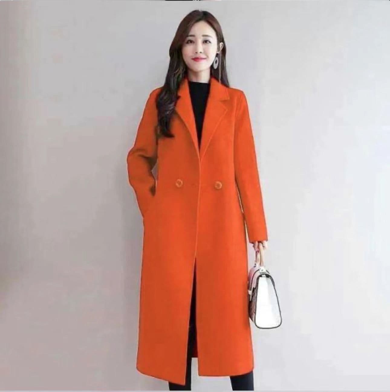 가을 겨울 새로운 용과 봉황 뭐라구? 모직 코트 여자 중간 롱 코트 무릎 아래 루즈핏 슬림해 보이는 고급 인기 모직 여성 코트 상세 이미지 9