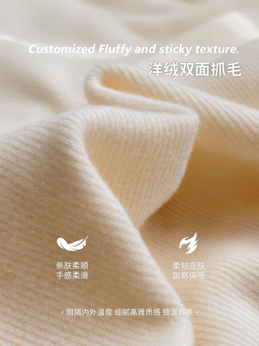 양면 연삭 털 260 그램 긴팔 티셔츠 여성 의류 봄 가을 트렌디 얇은 몸매 가꾸기 기본 셔츠 반하이넥 한국 스타일 맨위 상세 이미지 12