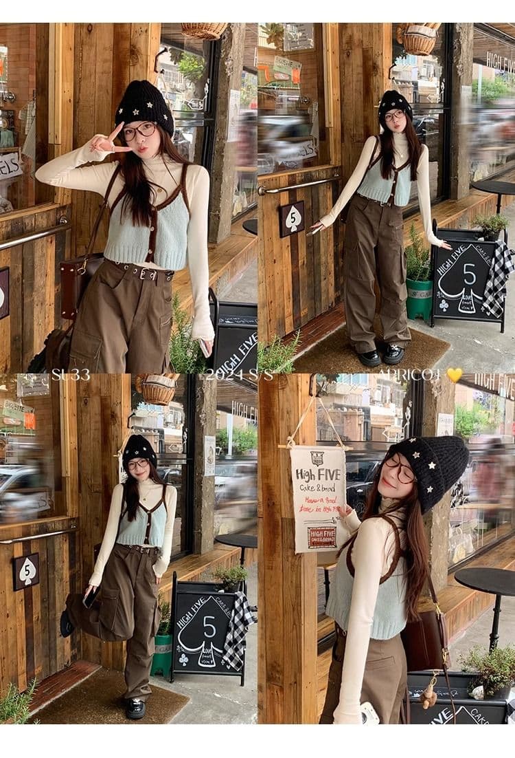 양면 연삭 털 260 그램 긴팔 티셔츠 여성 의류 봄 가을 트렌디 얇은 몸매 가꾸기 기본 셔츠 반하이넥 한국 스타일 맨위 상세 이미지 21