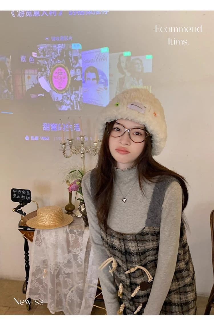 양면 연삭 털 260 그램 긴팔 티셔츠 여성 의류 봄 가을 트렌디 얇은 몸매 가꾸기 기본 셔츠 반하이넥 한국 스타일 맨위 상세 이미지 31