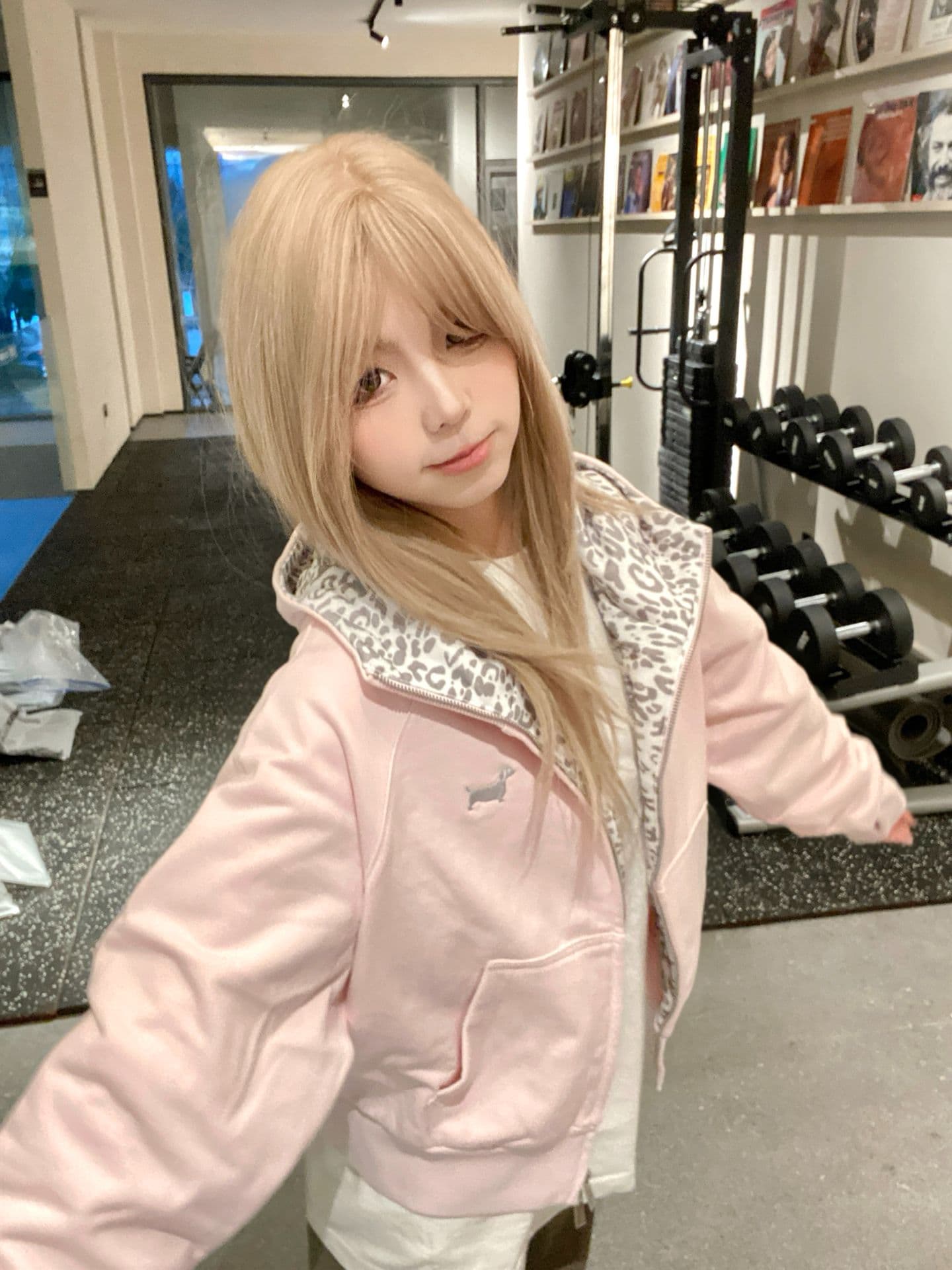 얇은 스타일 자수 백금 지퍼 순면 인사이드 펌프 순수한 Mianhua 면 복합 후드티 여성